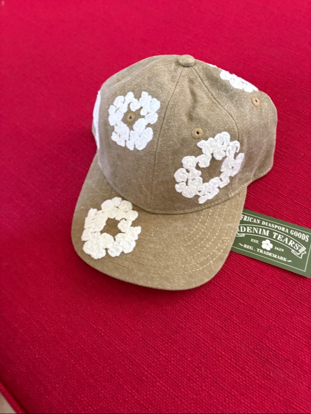 Denim tears hat authentic NWT